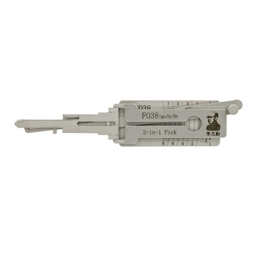Original Lishi Original Lishi FO38 H75 Ford 8-Cut 2-in-1 Pick - Ignition / Door / Trunk - Anti Glare Our Automotive Brands