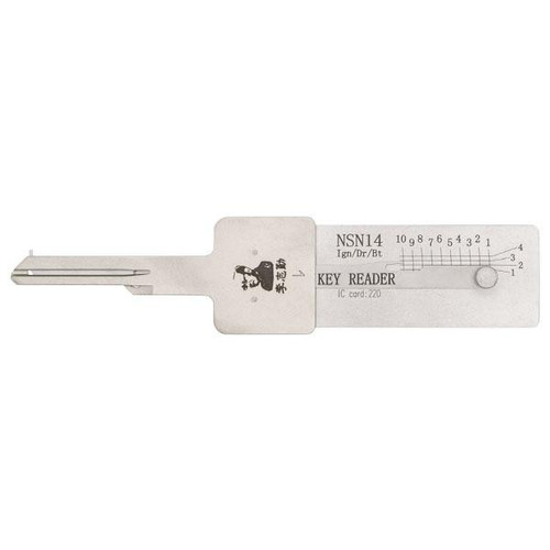 Original Lishi Original Lishi Decoder Reader NSN14 DA34 SUB1 X237 - Ignition / Door / Trunk - Anti Glare Our Brands