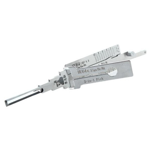 Original Lishi Original Lishi HU64 Mercedes S34YS TWIN LIFTERS 2-in-1 Pick - Ignition/Door/Trunk - Anti Glare Auto Tools