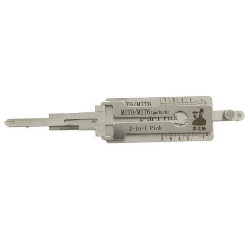 Original Lishi Original Lishi MIT9 MIT6 Mitsubishi 2-in-1 Pick TWIN Lifter - Ignition/Door/Trunk - Anti Glare Our Brands