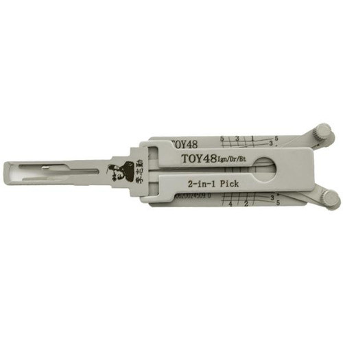 Original Lishi Original Lishi TOY48 Lexus Short TR48 40K Code Series LXP90 2-in-1 Pick Ignition / Door / Trunk - Anti Glare Our Automotive Brands