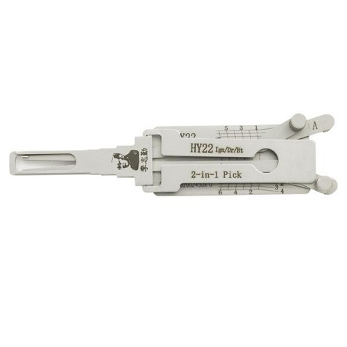 Original Lishi Original Lishi HY22 KIA7 KK10 2-Track 6-Cut Hyundai Kia 2-in-1 Pick - Ignition / Door / Trunk - Anti Glare Our Automotive Brands