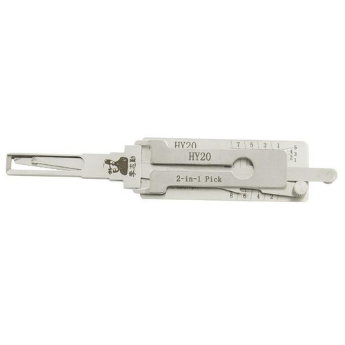 Original Lishi Original Lishi Hyundai HY20 HY18 2-Track 8 Cut High Security 2-in-1 Pick - Door/Trunk Original Lishi