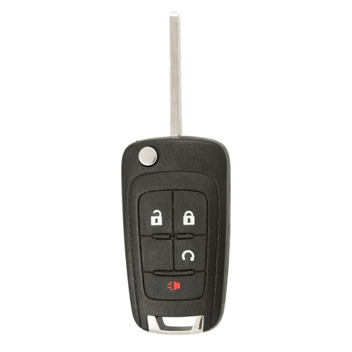 Original Chevrolet 4 Button Flip Key with Remote Start OHT01060512 20873620 20873622 (Non-PEPS) - New Keys & Remotes