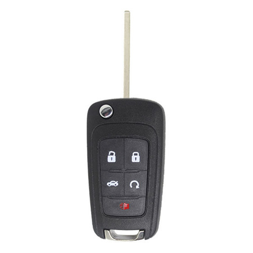 Keyless2Go Keyless2Go 5 Button Replacement Remote Flip Key For GM OHT01060512 New In Stock