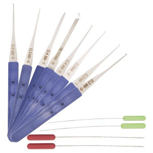 KLOM Broken Key Extractor Lock Pick Set (12 PCS)