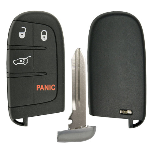 Keyless2Go Keyless2Go 4 Button Shell For Jeep Smart Proximity Remote Key M3N-40821302 Smart Key Shells