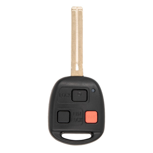 Keyless2Go Keyless2Go 3 Button Remote Key Long Blade TOY40 4C Chip Replacement for Lexus HYQ1512V / 89070-60080 Keys & Remotes