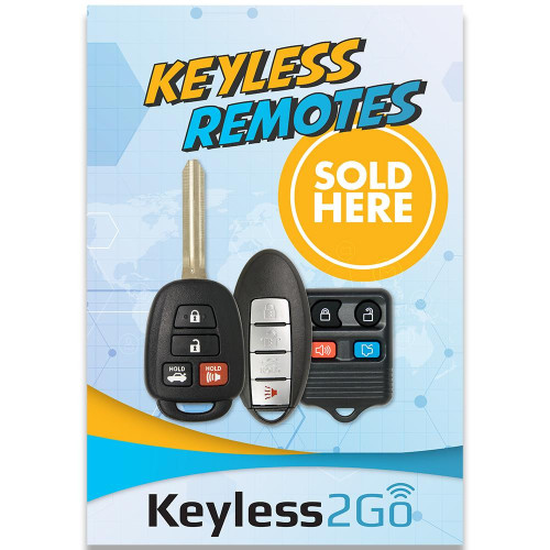 Keyless2Go Promotional Static Window Cling 20 x 30 Inch - Remotes