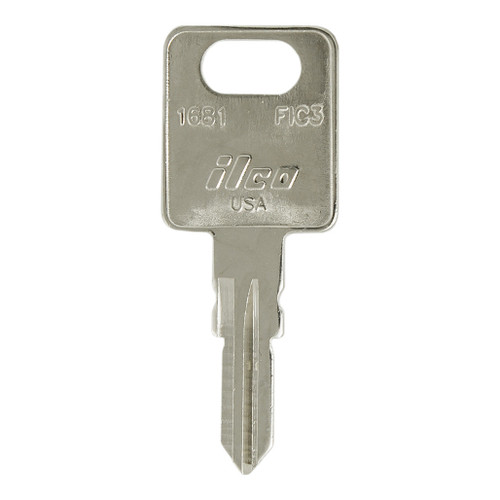 ilco Ilco 1681 FIC FIC3 Auto Metal Key Blank for Case Fastec FIC Kencon (10 Pack) Keys & Remotes