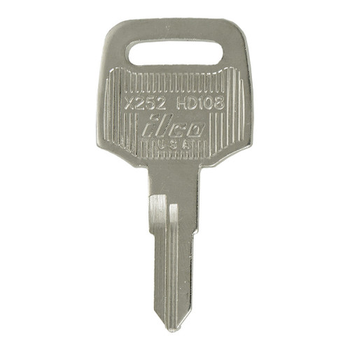 ILCO AF00007102 HD108 Motorcycle Mechanical Key, Pack of 10