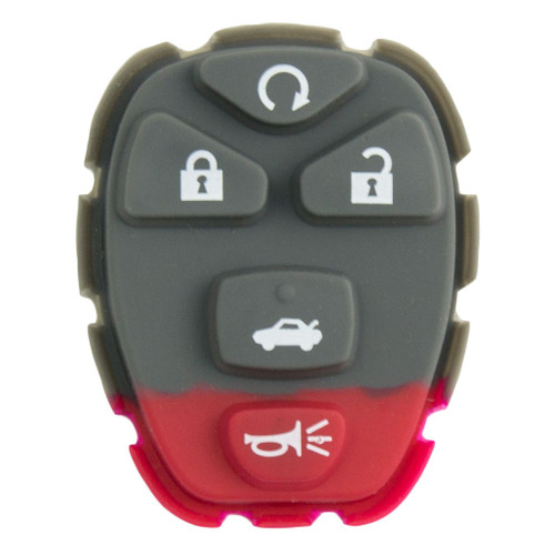 Keyless2Go Replacement 5 Button Pad GM KOBGT04A 22733524 - 5 PACK Button Pads