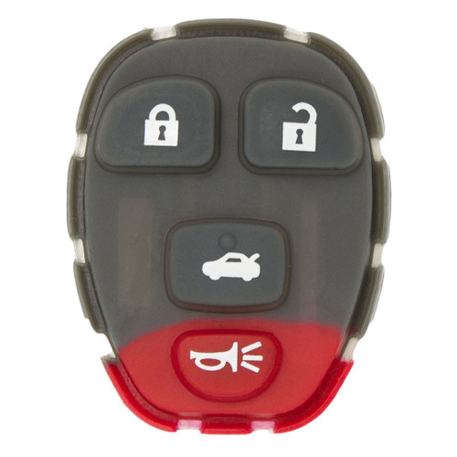 Keyless2Go 4 Button Replacement Pad for GM OUC60270 15912859 - 5 PACK Our Automotive Brands