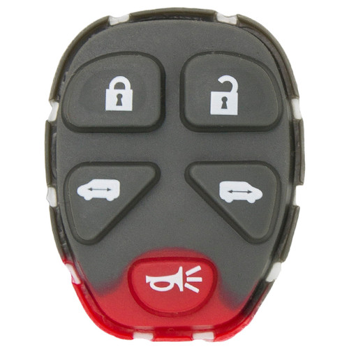 Keyless2Go 5 Button Replacement PAD Van Power Doors GM KOBGT04A 15788020 - 5 PACK Our Automotive Brands