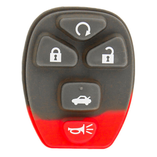 Keyless2Go 5 Button Replacement Pad for GM OUC60270 / OUC60221- 5 PACK Shop Automotive
