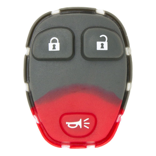 Keyless2Go 3 Button Replacement PAD for GM KOBGT04A 15777636 - 5 PACK Keys & Remotes