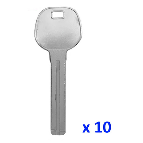 Keyless2Go Hyundai, Kia, Toyota, Lexus, Scion LXP90 Mechanical Key Blank, Nickel -  Pack of 10