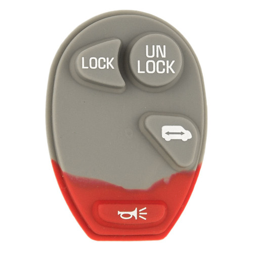 Keyless2Go 4 Button Replacement PAD for GM L2C0007T 10335586 - 5 Pack Shells