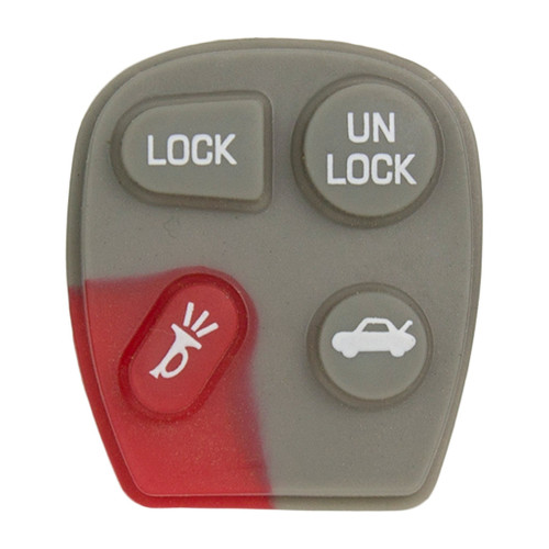 Keyless2Go 4 Button Replacement PAD for GM KOBUT1BT 25678792 - 5 PACK Our Automotive Brands