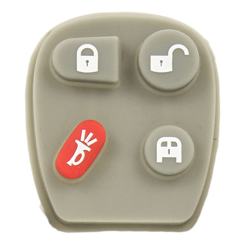 Keyless2Go 4 Button Replacement PAD for GM VAN KOBLEAR1XT 15752330 - 5 PACK Keyless2Go