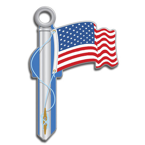 Lucky Line Lucky Line Key Shapes American Flag - 5 Pack - Schlage SC Our Brands