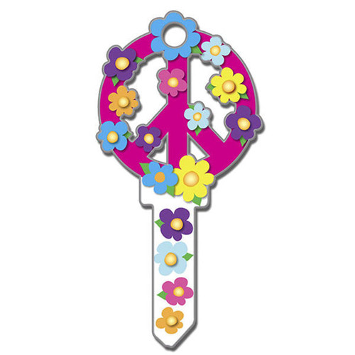 Lucky Line Lucky Line Key Shapes Peace Sign - 5 Pack - Schlage SC Lucky Line