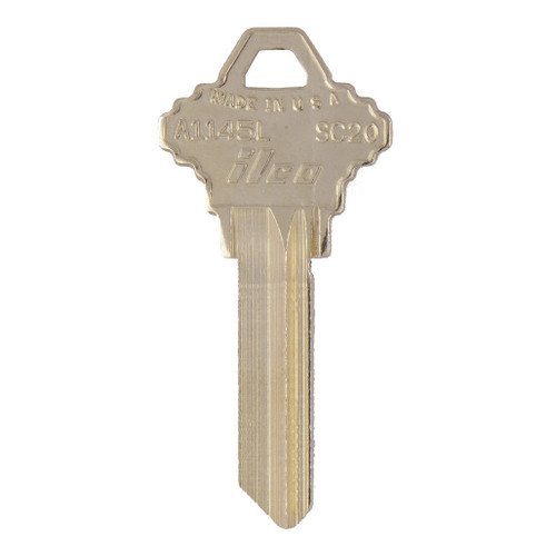 ilco ILCO A1145L SC20 Schlage Key Blank - Nickel Silver 10 Pack Shop Hardware