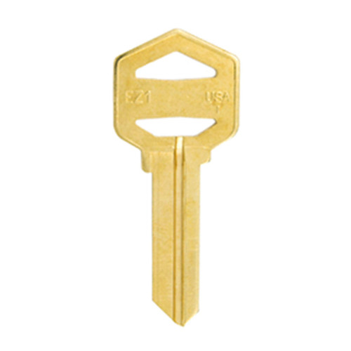ILCO EZ1 1522 Key Blank For EZ And Import Locksets - Brass - 50 Pack