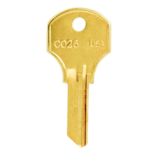 ilco ILCO CO26 1000V 8658JVR Corbin Mailbox Key Blank - Brass - 50 Pack Residential / Commercial Keys