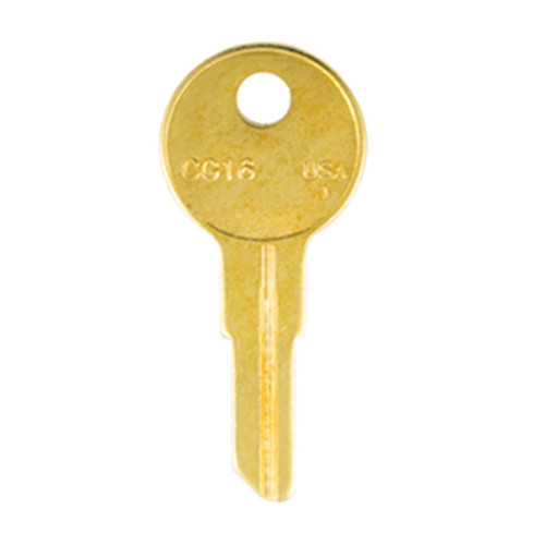 ilco ILCO CG16 1041T Key Blank For Chicago Locks - Brass - 50 Pack Our Brands