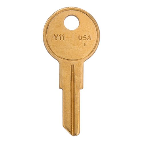 ILCO Y11 01122 Yale Lockset Key Blank - Brass - 50 Pack