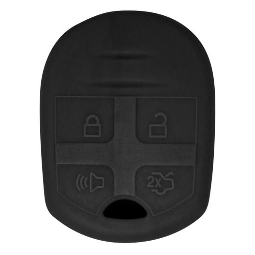Keyless2Go Replacement Silicone Jacket Keyless Remote Cover FRDB54 for Ford - Black Remote Protectors