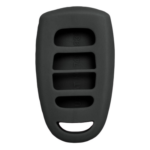 Keyless2Go Replacement Silicone Jacket Keyless Remote Cover HYKIK34 for Kia 4 Button Remote FCC ID: SV3HMTX with Metal Ring - Black Our Automotive Brands