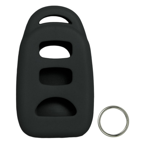 Keyless2Go Replacement Silicone Jacket Keyless Remote Cover HYKIK23 for Kia 4 Button Remote FCC ID: PINHA-T008 - Black Shop Automotive