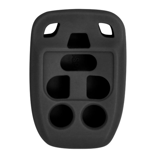 Keyless2Go Replacement Silicone Jacket Keyless Remote Cover HNDAD76 for Honda 6 Button Remote Key N5F-A04TAA - Black Keyless2Go