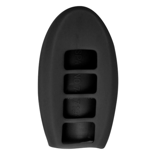 Keyless2Go Replacement Silicone Jacket Keyless Remote Cover for Nissan Smart Keys - Black Remote Protectors