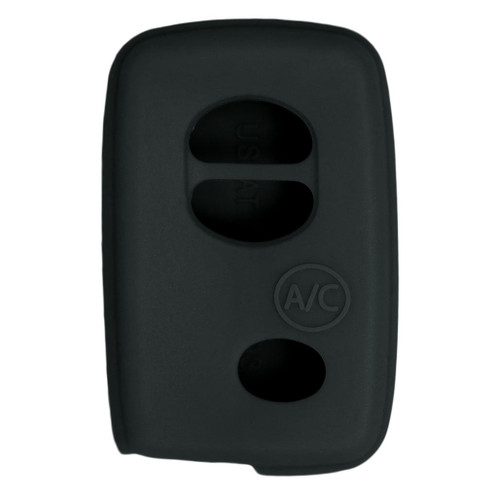Replacement Silicone Jacket Keyless Remote Cover TYOTAG54 for Toyota 4 Button Proximity Smart Key Remote FCC ID: HYQ14AAB - Black
