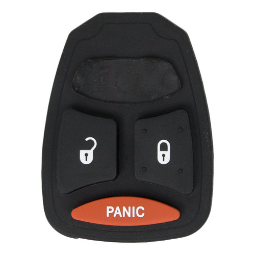 Keyless2Go Replacement 3 Button Pad Dodge Chrysler Jeep KOBDT04A - BIG Buttons - 5 PACK Shells