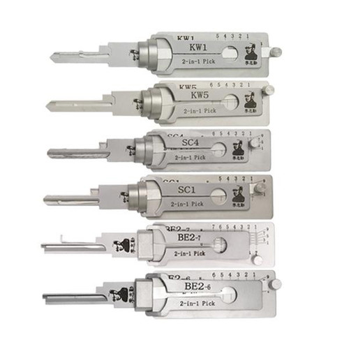 Original Lishi Bundle Residential Tools KW1 / KW5 / SC1 / SC4 / BE2-6 / BE2-7