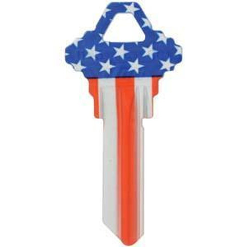ilco ILCO SC1 US FLAG Print Personalized Key, Pack of 10 Shop Hardware