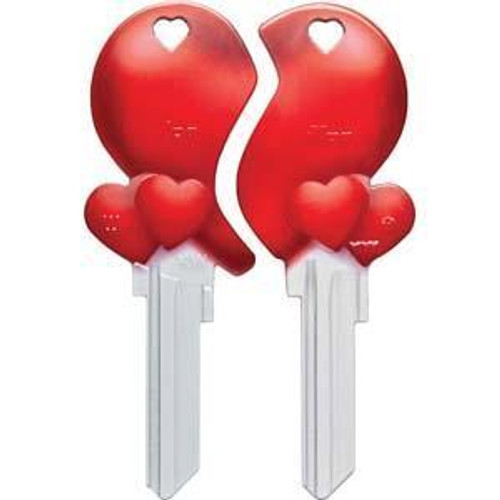 ilco ILCO Key Personali-Keys Mates HEART KW - 5 PACK Our Brands