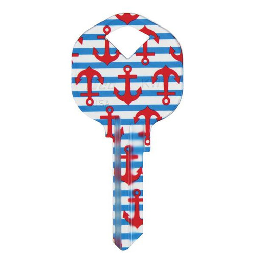 ilco ILCO KW1/KW10 BIG Personali-Keys (large bow keys) ANCHORS - 5 PACK Key Shapes