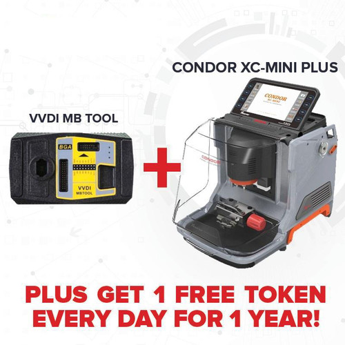 Xhorse Xhorse Condor XC-Mini Plus + VVDIMB - Get 1 Free Token Every Day For 1 Year - Bundle Special Shop Automotive