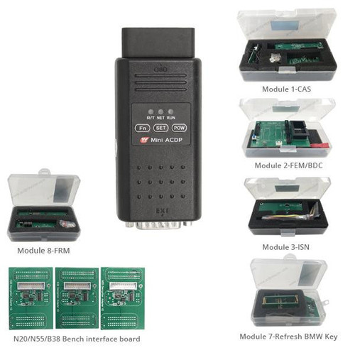 YANHUA - YH TECH Mini ACDP BMW Key Programming Tool - Modules 01, 02, 03, 07, 08 Plus N20/N55/B38 Adapter set Our Automotive Brands