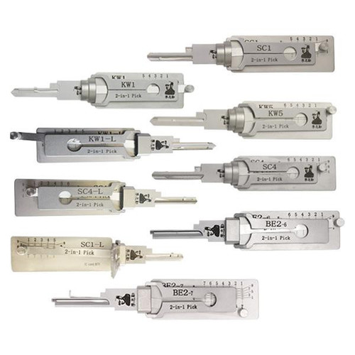 Original Lishi Complete Bundle Residential Tools KW1 / KW1-L / KW5 / SC1 / SC1-L / SC4 / SC4-L / BE2-6 / BE2-7