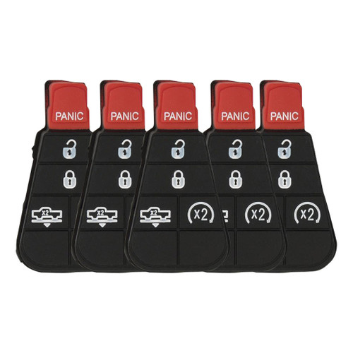 DURASHELL 5 Button Replacement Pad for New Style POD Keys Ram GQ4-53T - 5 PACK Shop Automotive