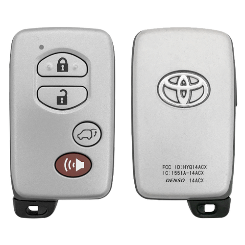 Toyota 4 Button Proximity Smart Key (GNE Board - 5290)  HYQ14ACX, 89904-0T020, 315 MHz - New, OEM