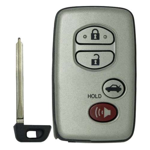 Original Toyota 4 Button Proximity Remote Smart Key HYQ14AAB / E Board 3370 / 89904-06070 - SILVER - New Shop Automotive