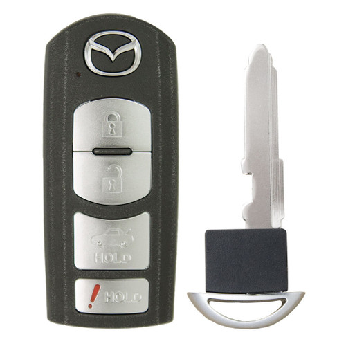 Original Mazda 4-Button Smart Key WAZX1T763SKE11A04 NHY8-67-5RYA 315 MHz, New OEM OEM Hidden