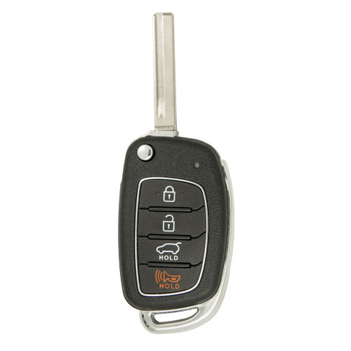 Original Hyundai 4 Button Remote Flip Key for Santa Fe TQ8-RKE-4F31 95430-2W110 - New OEM Hidden